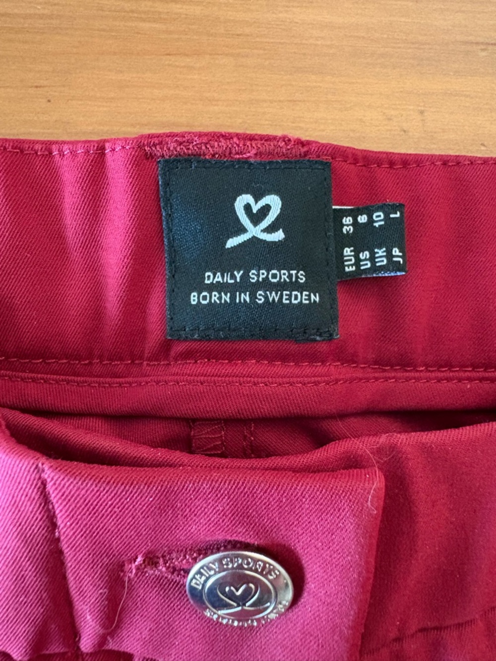Daily Sports Lyric Umbria Red Performance Golf Trousers Size 6 - Picture 5 of 14